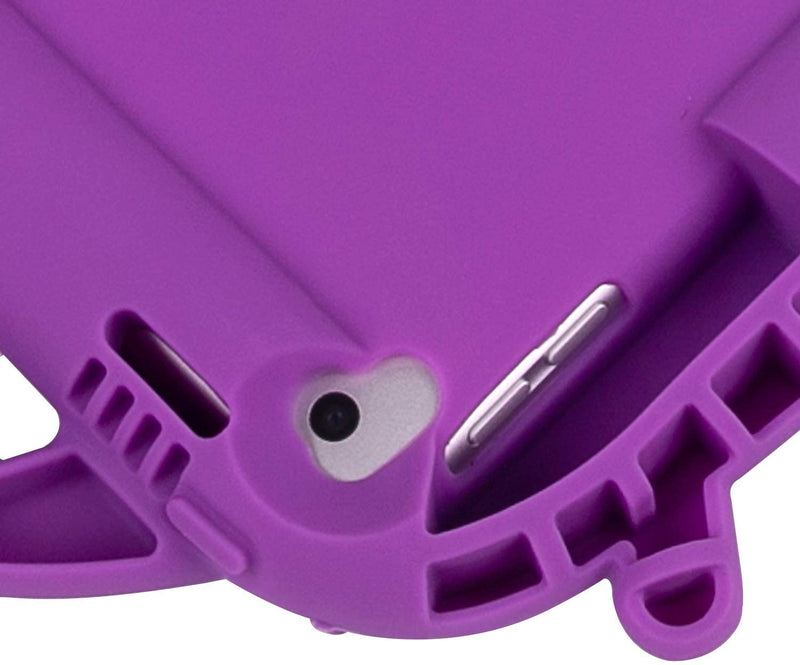 CHIN FAI New iPad 10.2 2020 2019 Case for Kids, iPad 8th 7th Generation/iPad Air 3 10.5/ iPad Pro 10.5 Kids Friendly Silicone Shockproof Handle Stand Case (Purple)