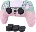 PS5 Controller Grip Cover, Chin FAI Anti-Slip Silicone Skin Protective Cover Case for Playstation 5 DualSense Wireless Controller with 6 Thumb Grip Caps (Camouflage (2 PCS))