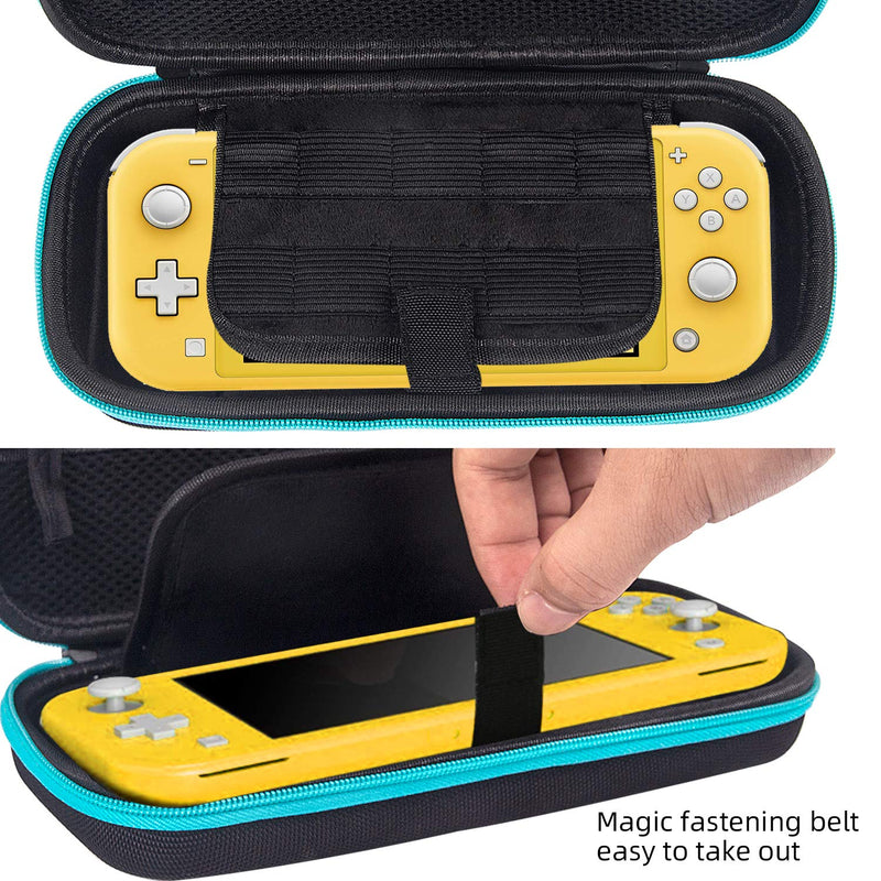 CHIN FAI Carrying Case Pouch for Nintendo Switch Lite and Accessories with Screen Protector Hard Shell Travel Storage Case with Handle and 10 Game Cartridges [video game]