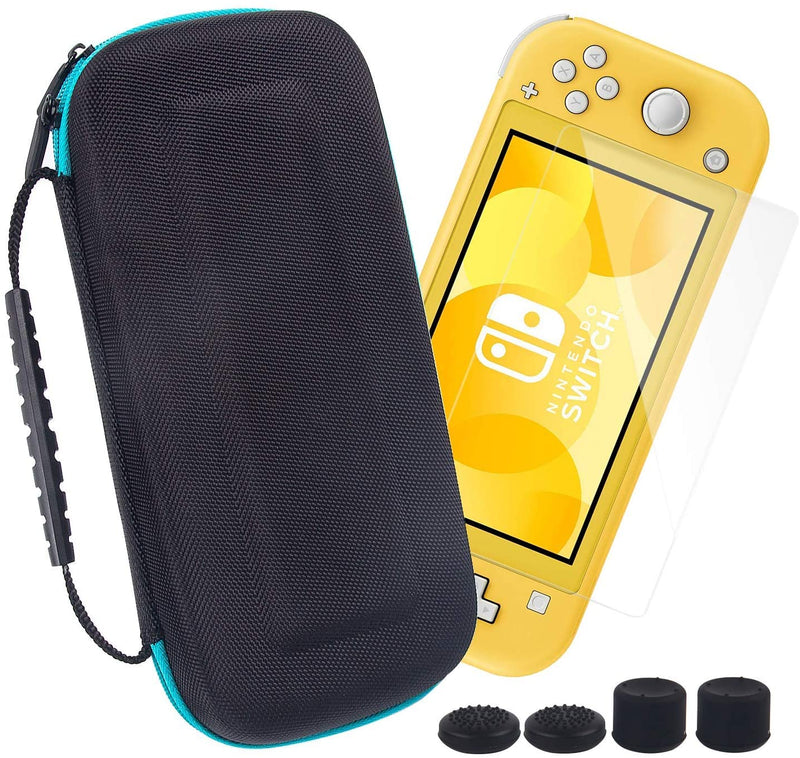 CHIN FAI Silicone Grip Cover with Carrying Case & Screen Protector for Nintendo Switch Lite