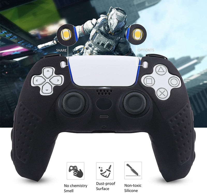 PS5 Controller Grip Cover, Chin FAI Anti-Slip Silicone Skin Protective  Cover Case for Playstation 5 DualSense Wireless Controller with 6 Thumb  Grip